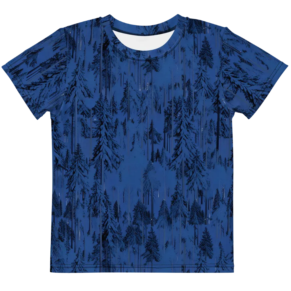 Bluewood Nocturne on Kids Crew Neck T-Shirt — Front