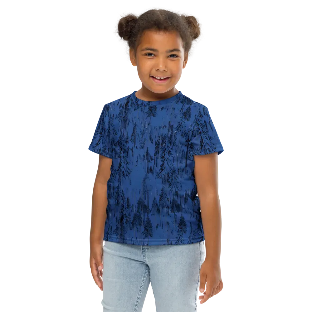 Bluewood Nocturne on Kids Crew Neck T-Shirt — Front