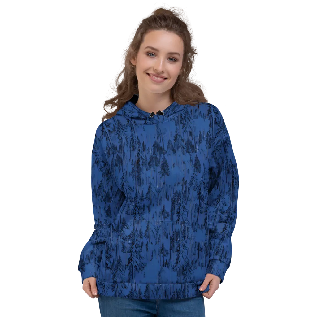 Bluewood Nocturne on Hoodie — Front