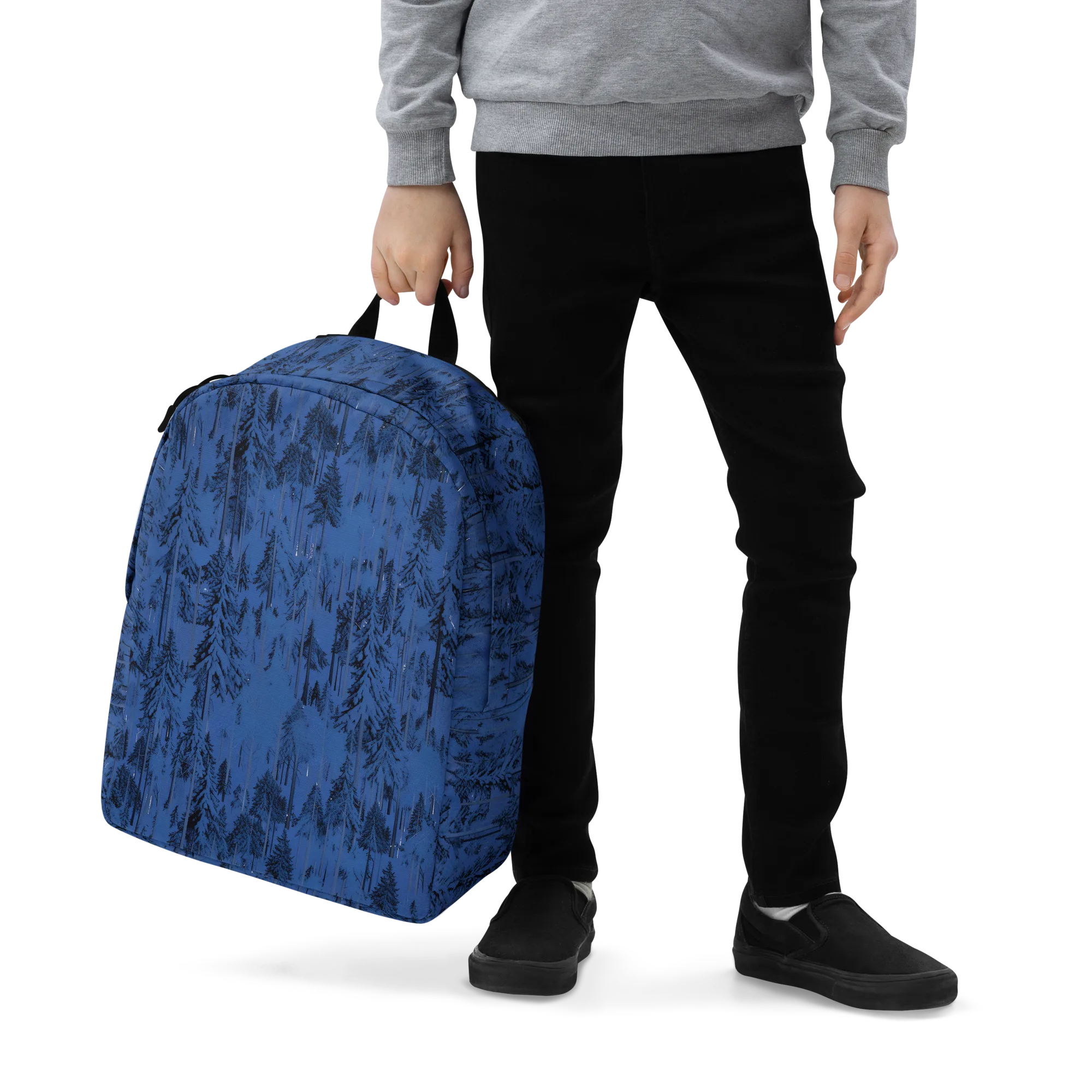 Bluewood Nocturne on Minimalist Backpack — Zoomed-in