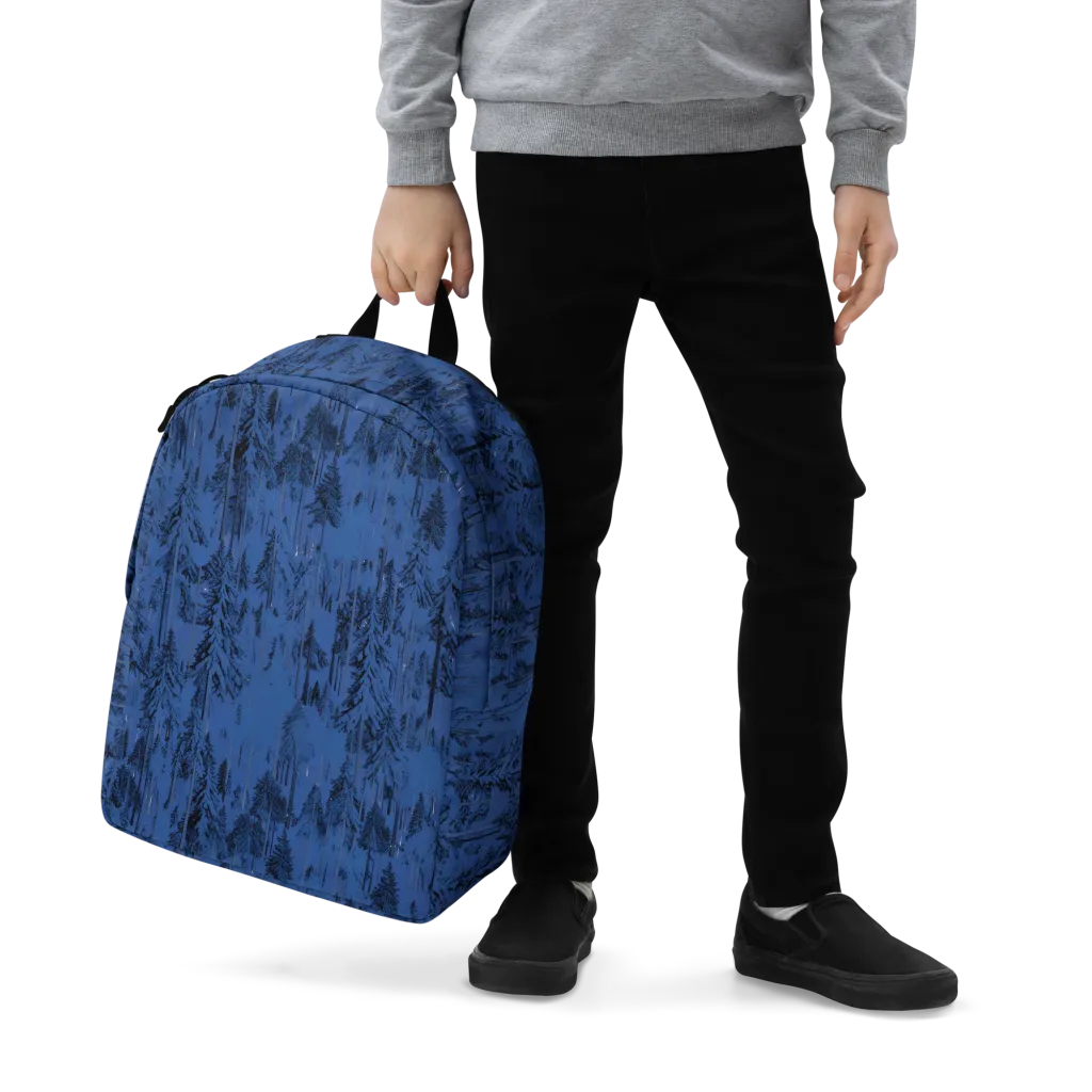 Bluewood Nocturne on Minimalist Backpack — Zoomed-in