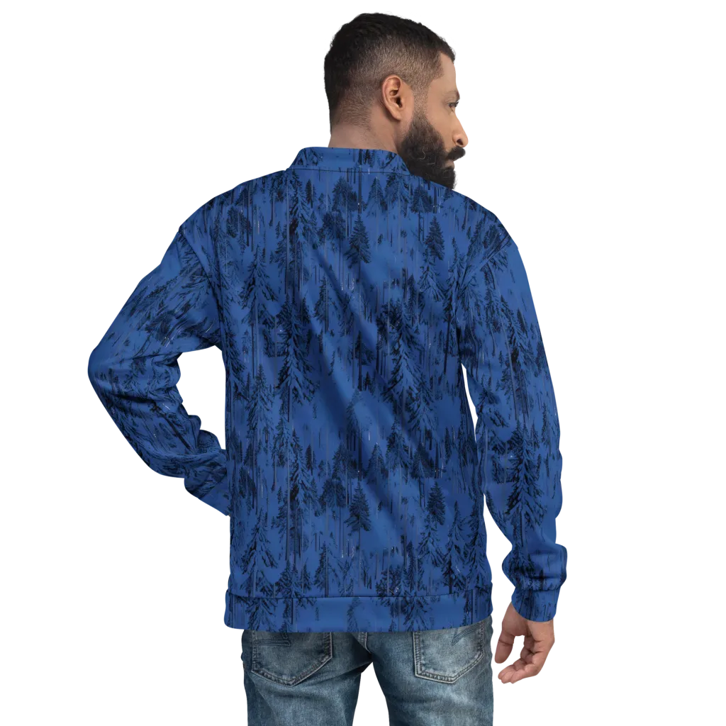 Bluewood Nocturne on Bomber Jacket — Back