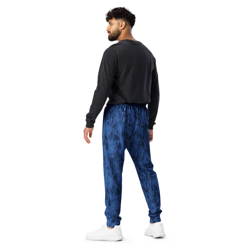 Bluewood Nocturne on Men's Joggers — Back