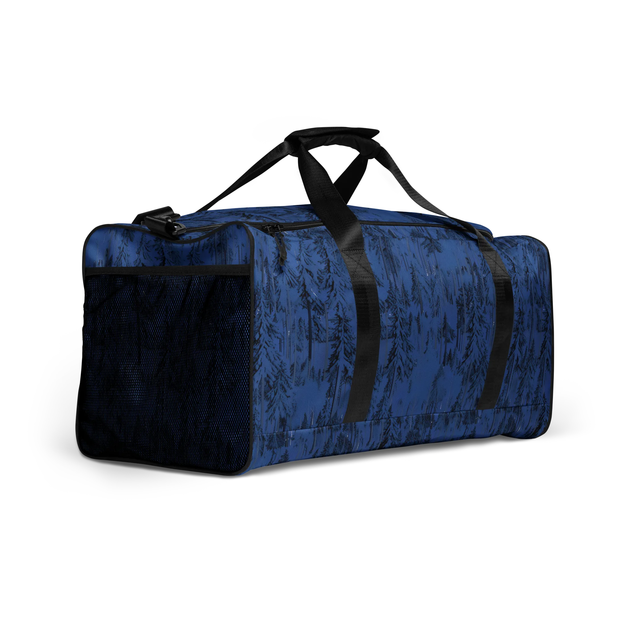 Bluewood Nocturne on Duffle Bag — Right Front