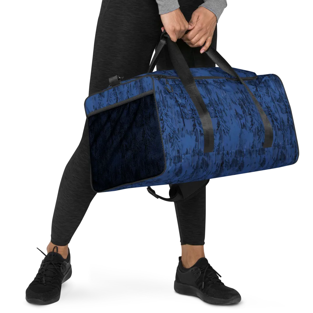 Bluewood Nocturne on Duffle Bag — Right Front