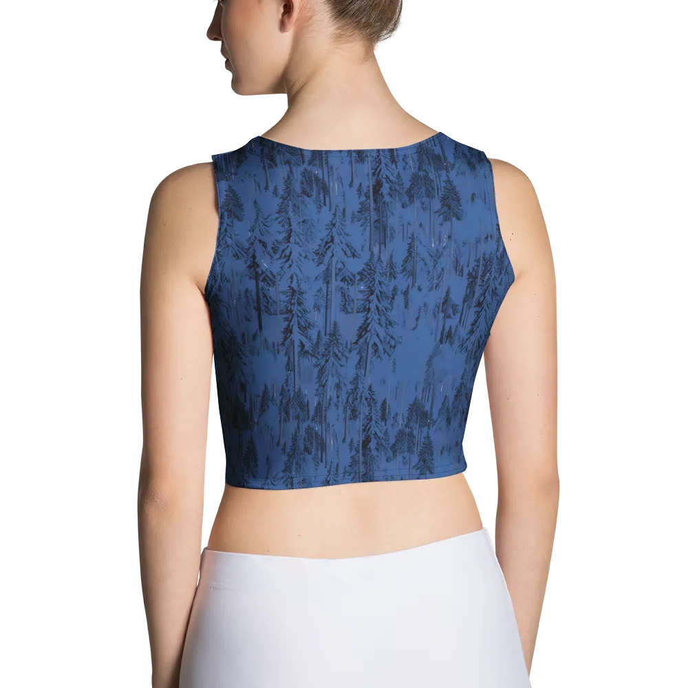 Bluewood Nocturne on Crop Top — Back