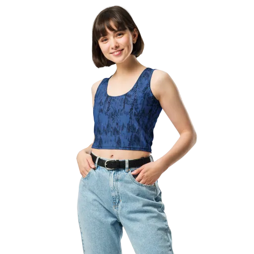 Bluewood Nocturne on a Crop Top