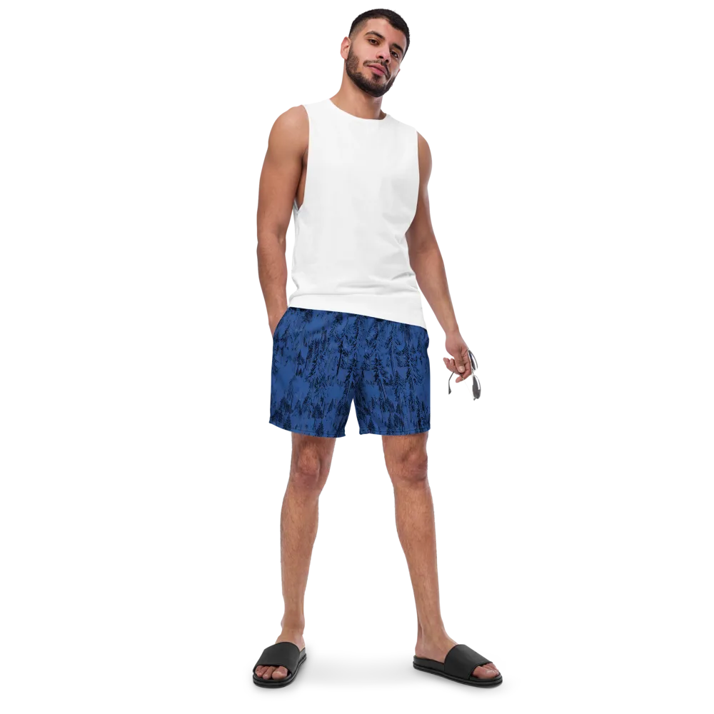 Bluewood Nocturne on Swim Trunks — Front
