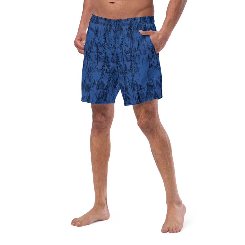 Bluewood Nocturne on Swim Trunks — Left Front