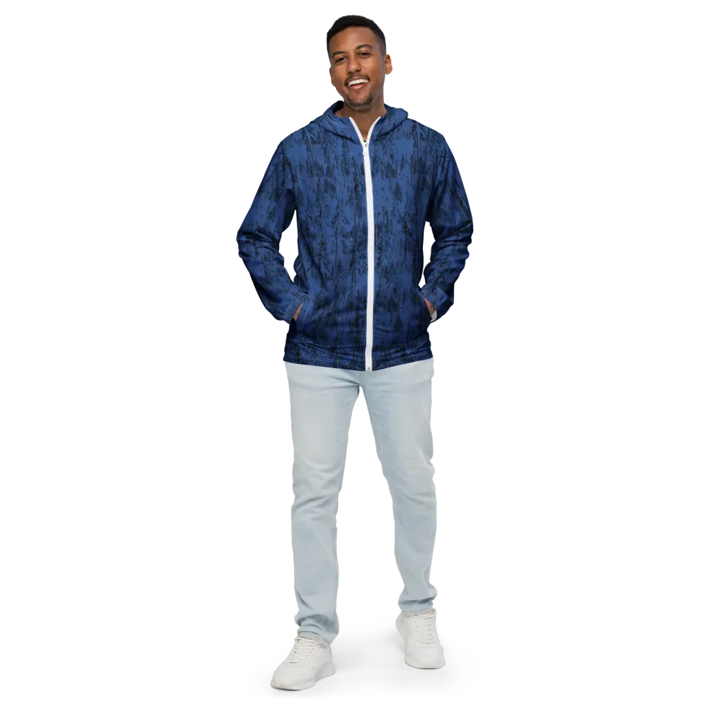 Bluewood Nocturne on Men's Windbreaker — Front