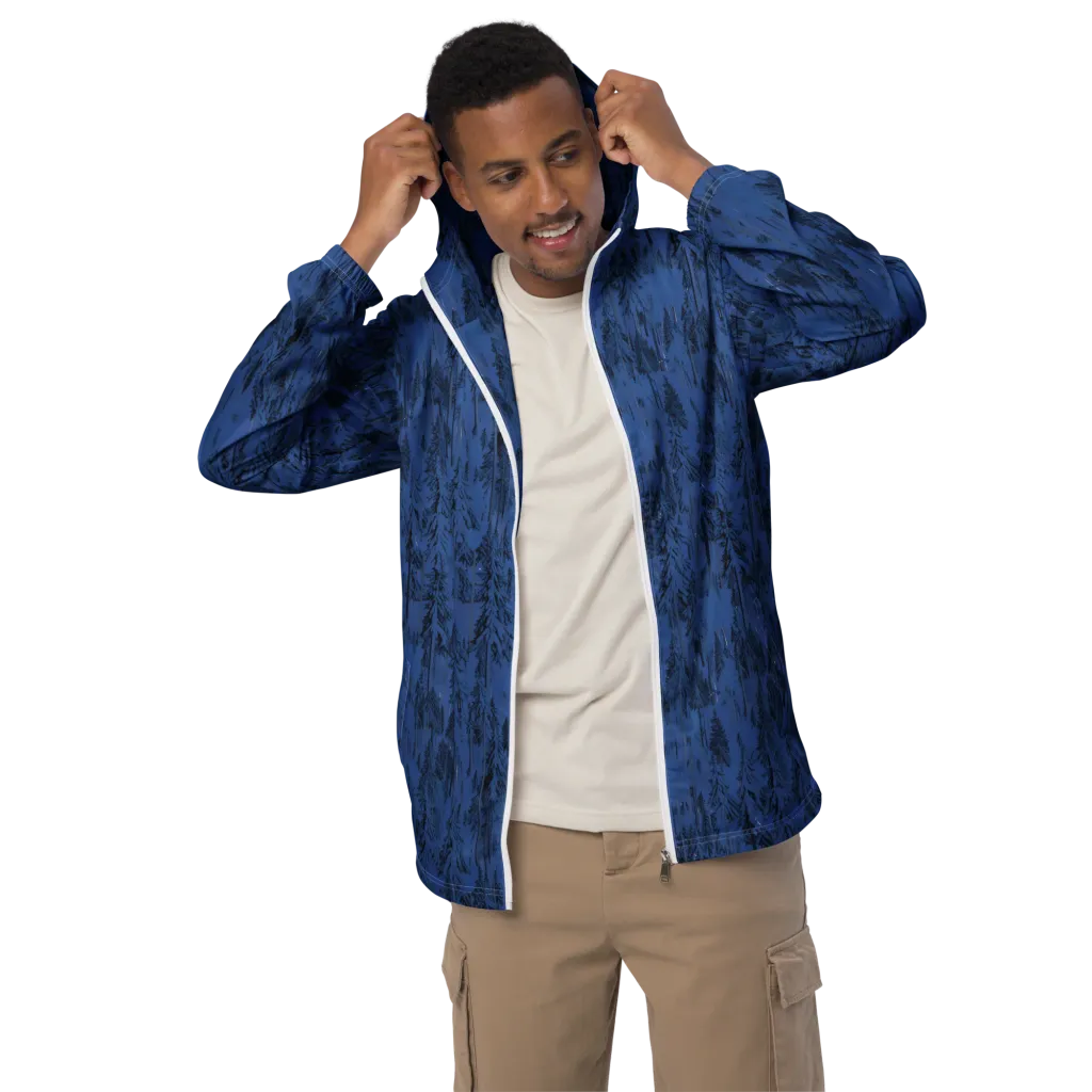 Bluewood Nocturne on Men's Windbreaker — Front