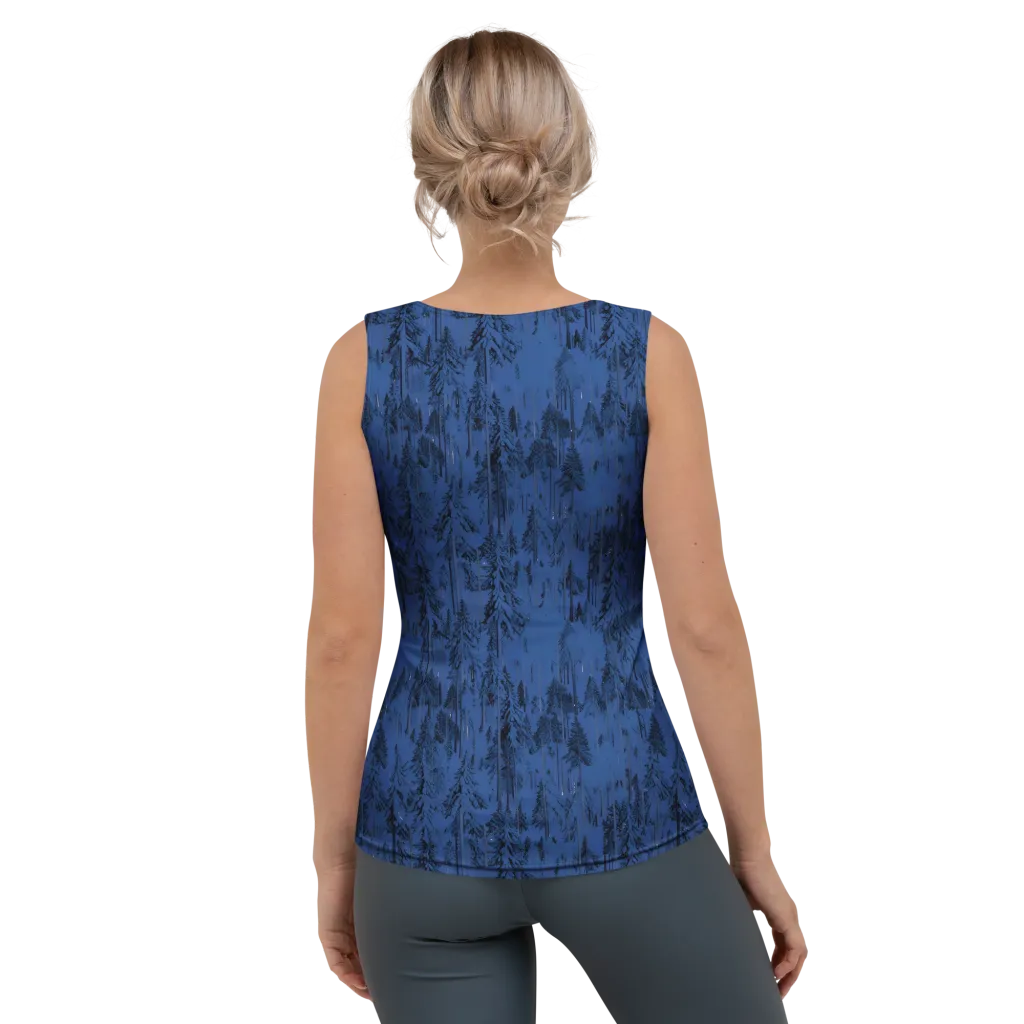 Bluewood Nocturne on Women's Tank Top — Back