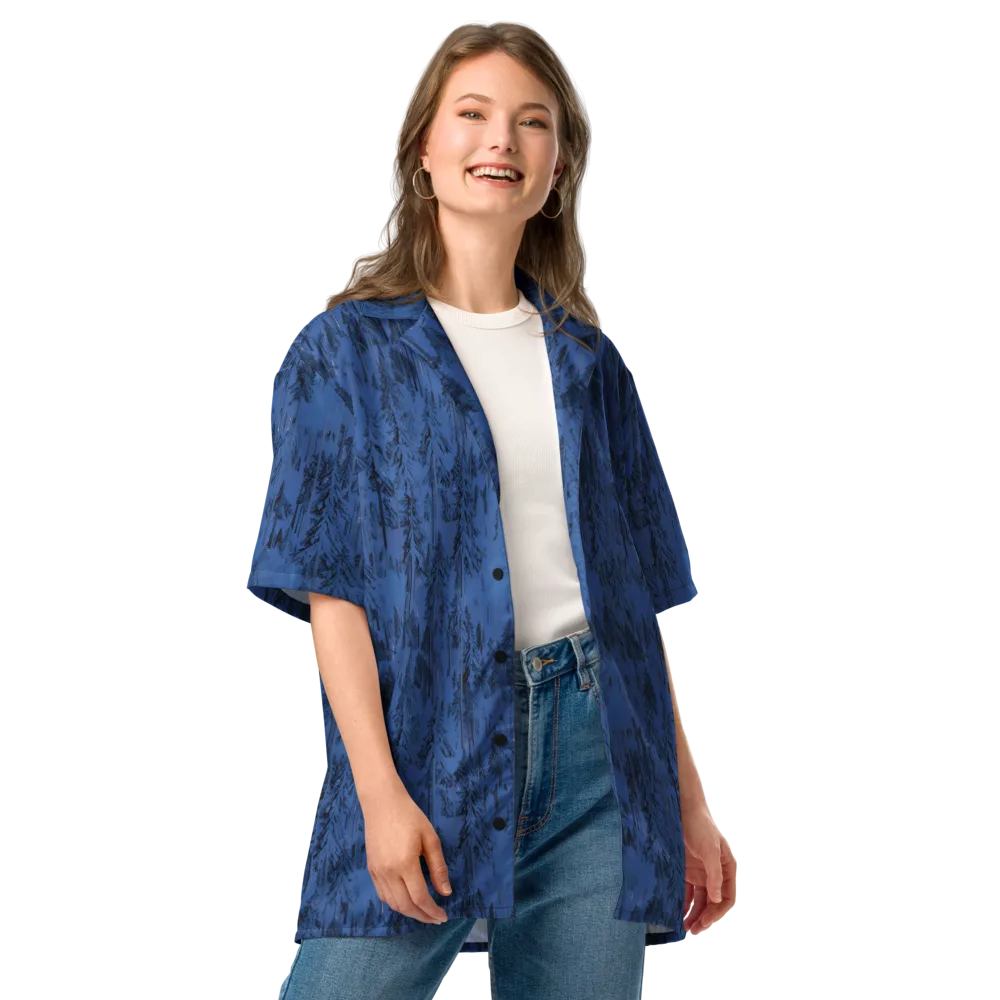 Bluewood Nocturne on Button Shirt — Front