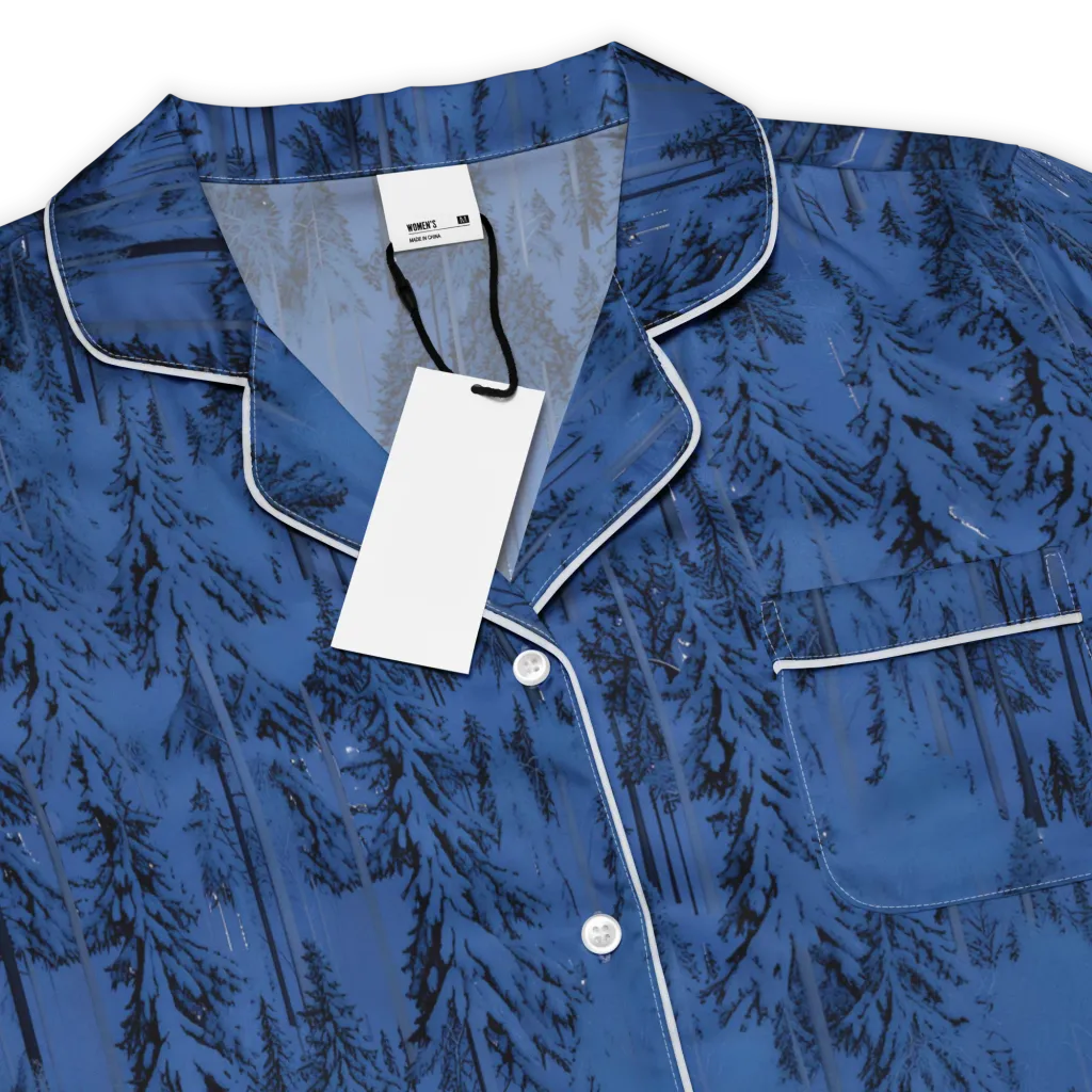 Bluewood Nocturne on Women's Short Sleeve Pajama Top — Product details