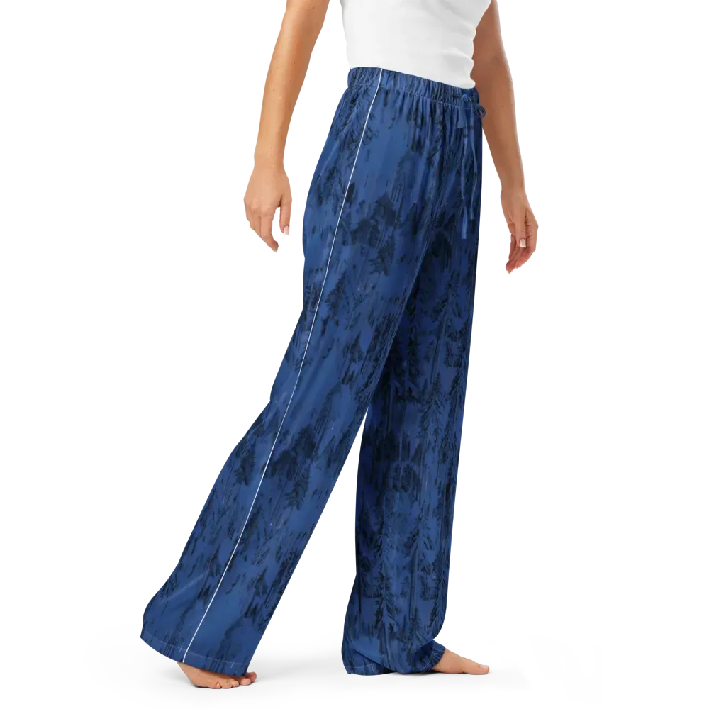 Bluewood Nocturne on Women's Pajama Pants — Right Front