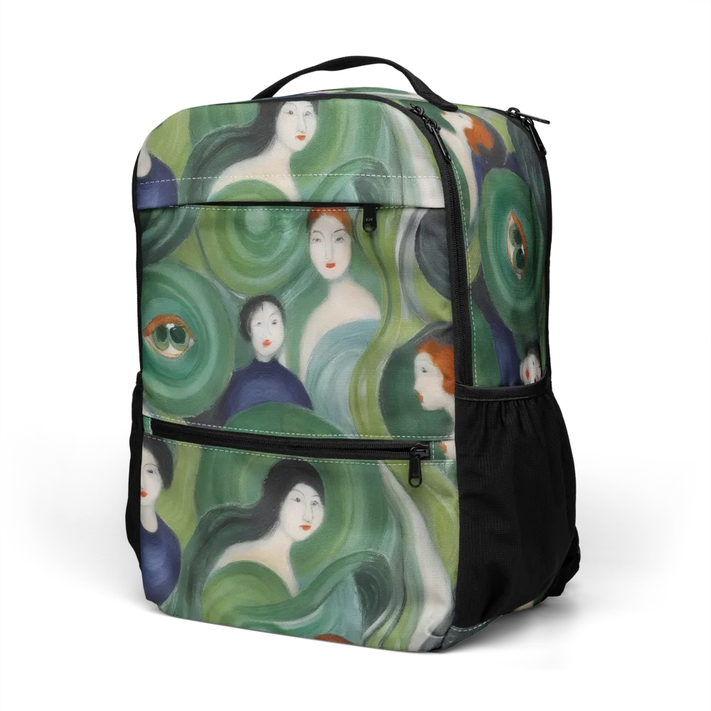 Emerald Reverie on Utility Backpack — Left Front