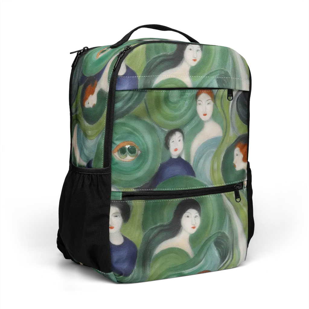 Emerald Reverie on Utility Backpack — Right Front