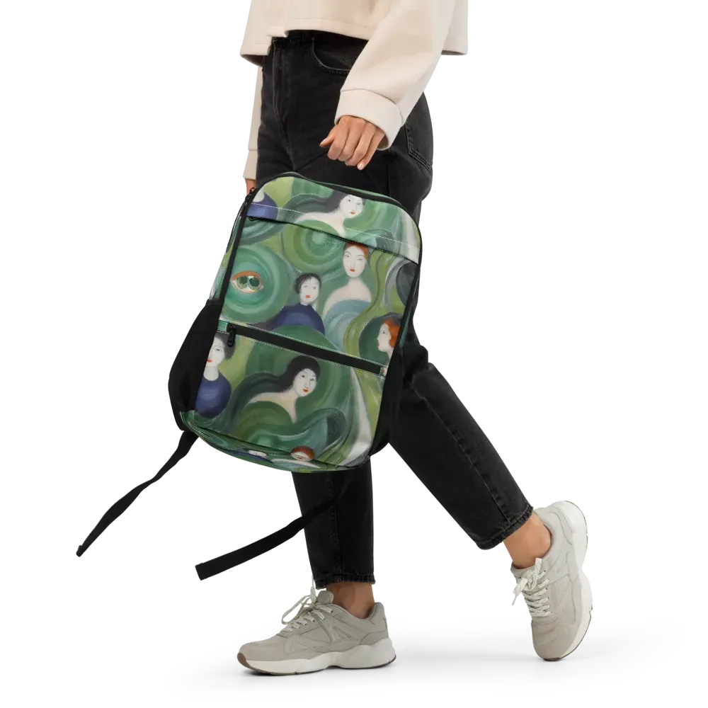 Emerald Reverie on Utility Backpack — Front