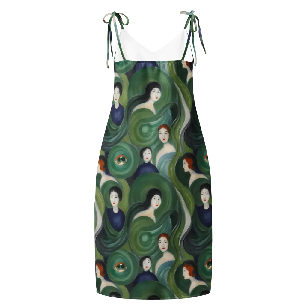 Emerald Reverie on Slip Dress — Back