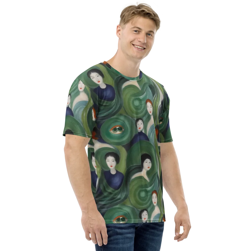 Emerald Reverie on Men's Crew Neck T-Shirt — Right