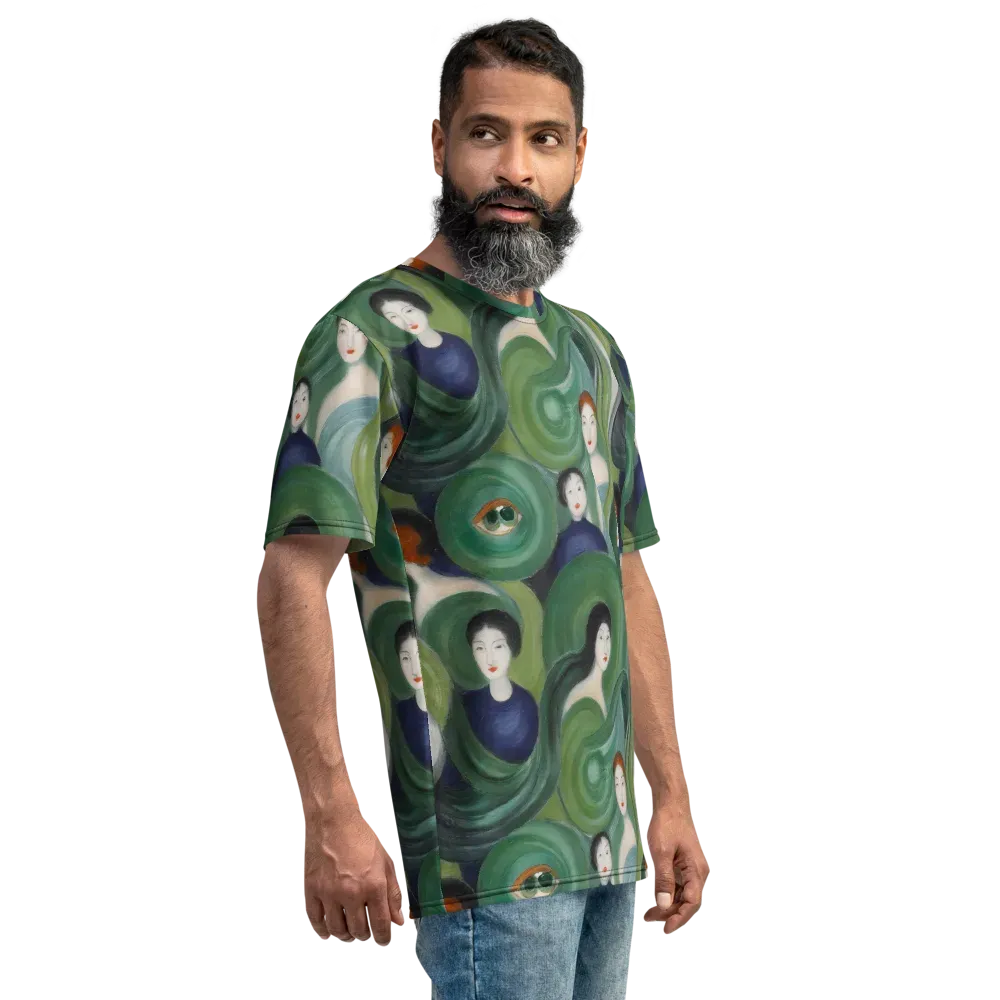 Emerald Reverie on Men's Crew Neck T-Shirt — Right