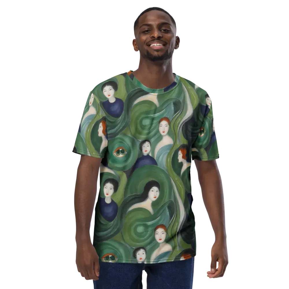 Emerald Reverie on Men's Crew Neck T-Shirt — Front