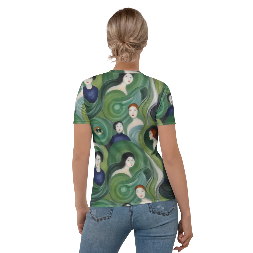 Emerald Reverie on Women's Crew Neck T-Shirt — Back