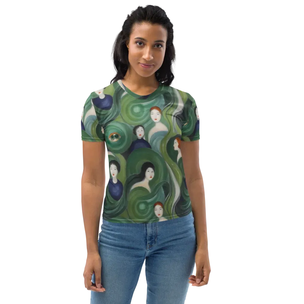 Emerald Reverie on Women's Crew Neck T-Shirt — Front