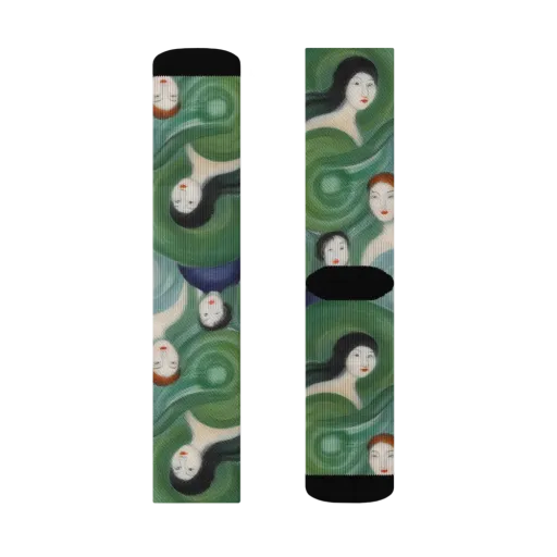 Emerald Reverie on a Socks