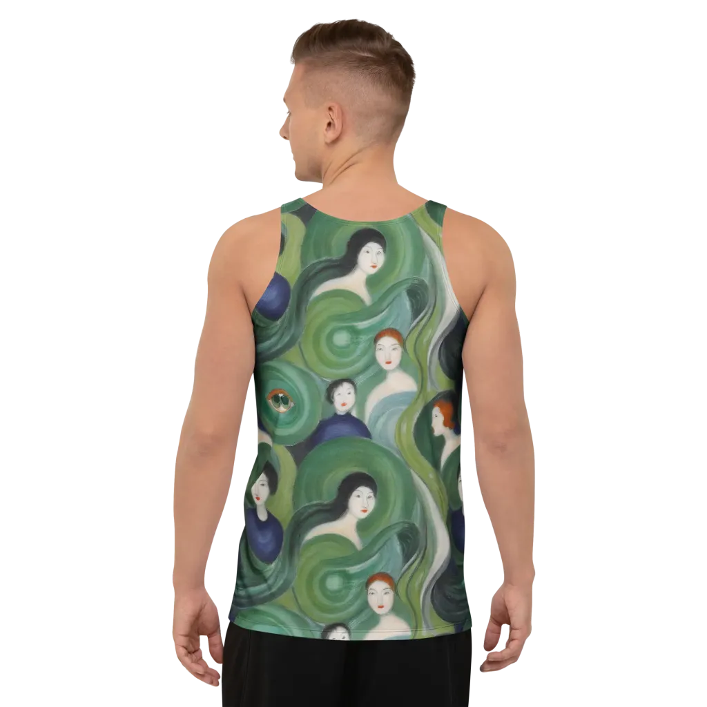 Emerald Reverie on Men's Tank Top — Back