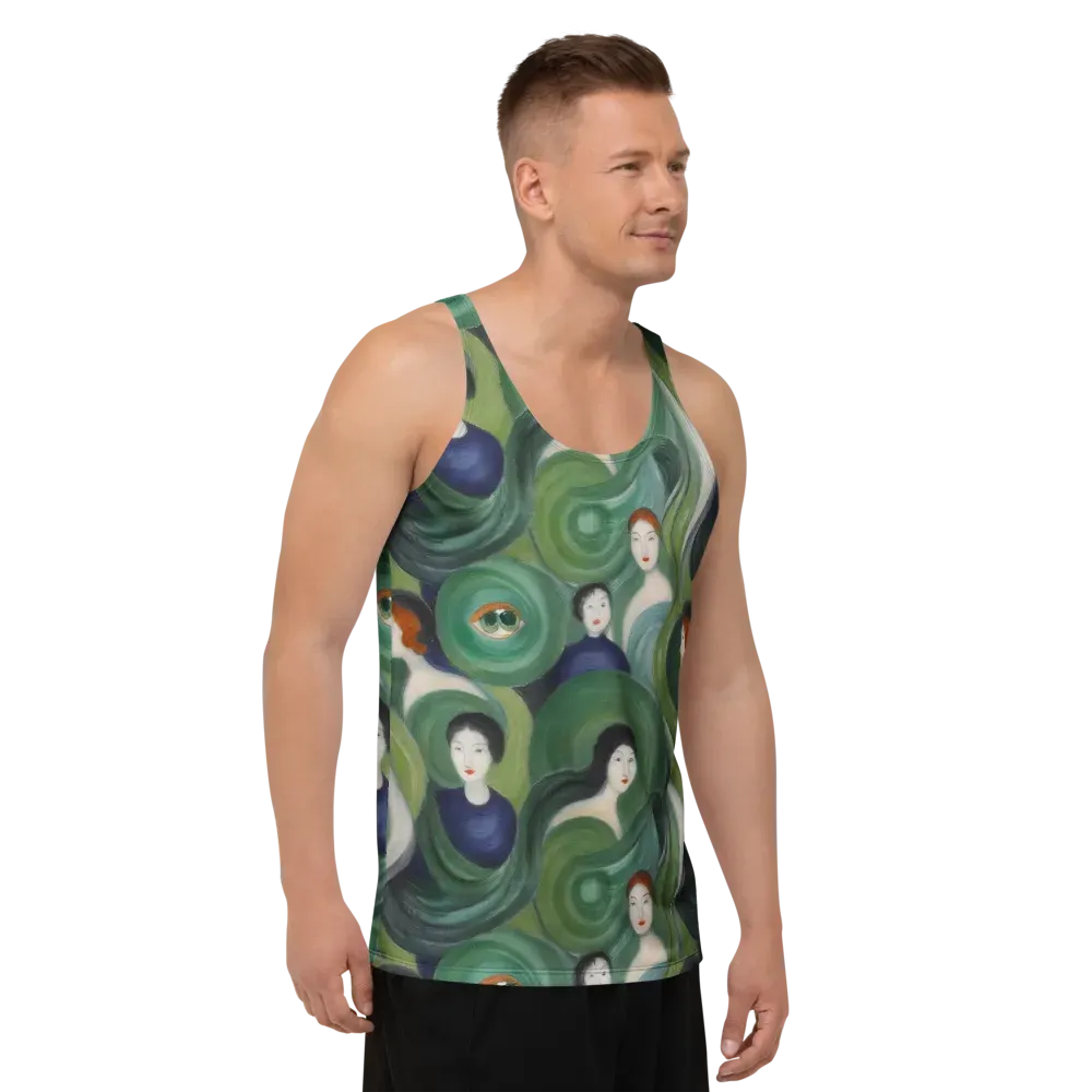 Emerald Reverie on Men's Tank Top — Right Front