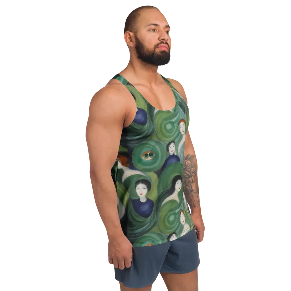 Emerald Reverie on Men's Tank Top — Right Front