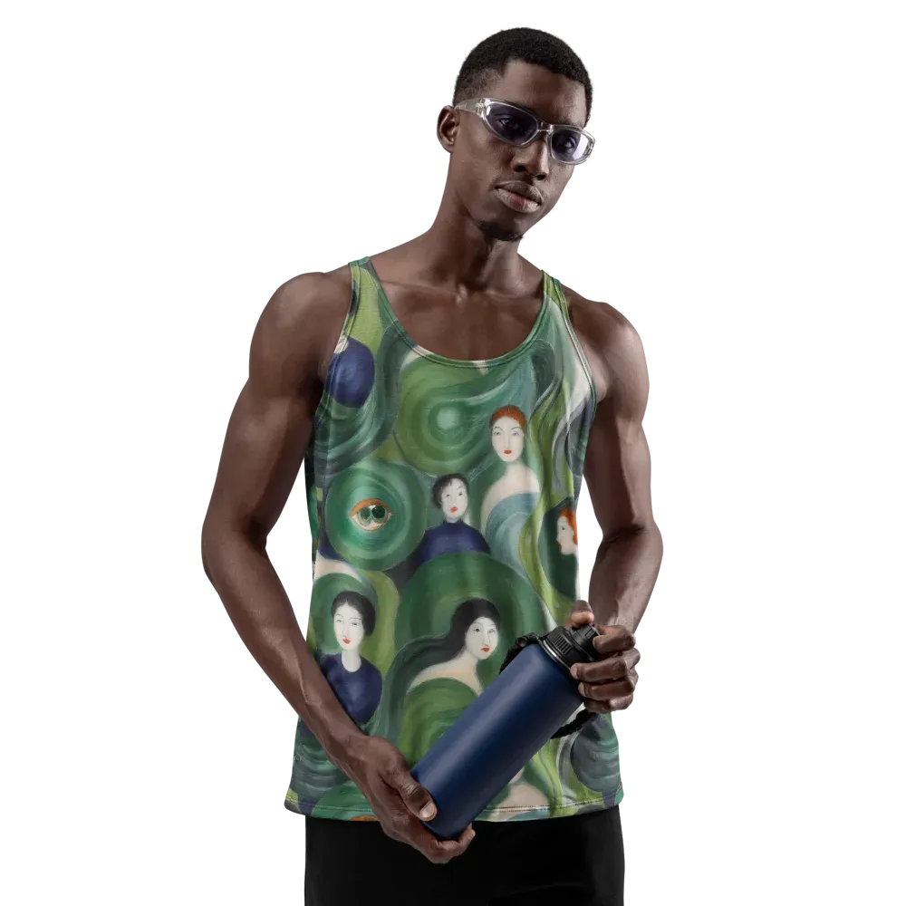 Emerald Reverie on Men's Tank Top — Front