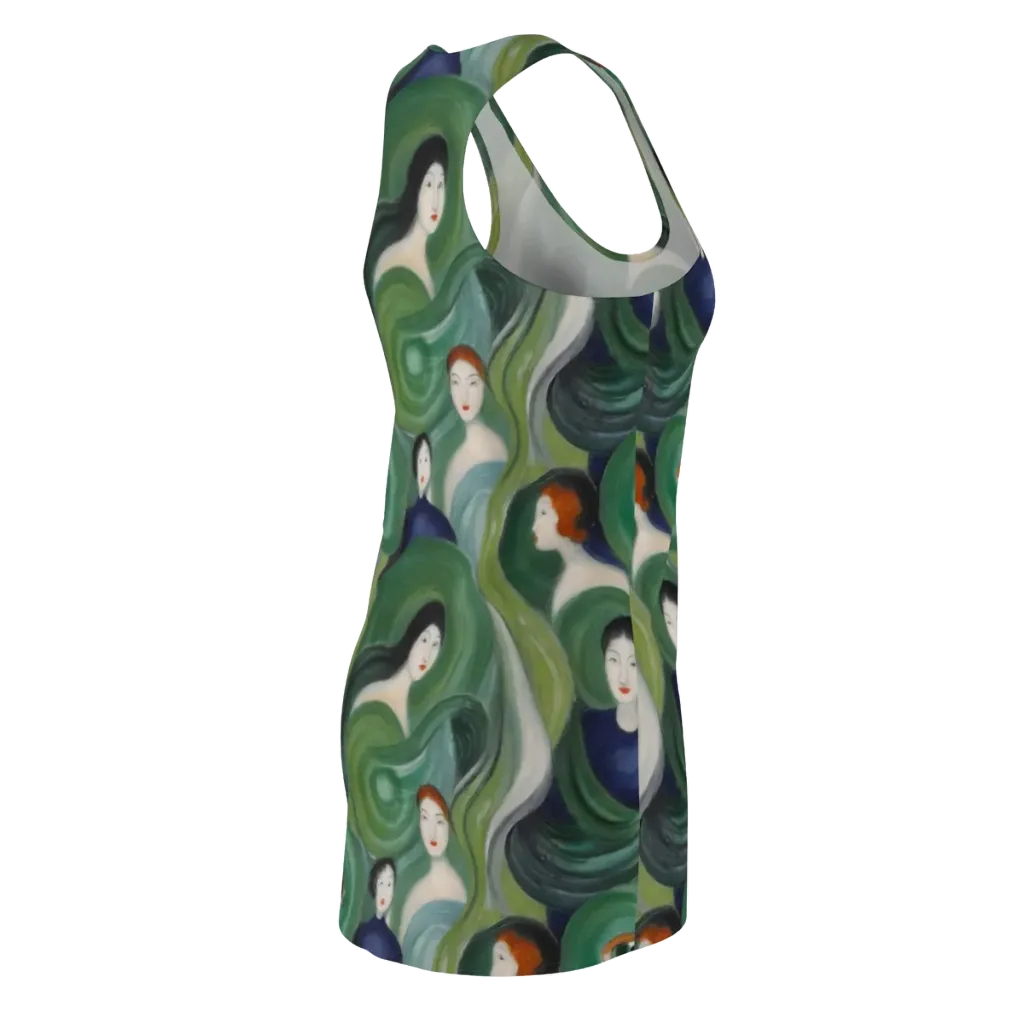 Emerald Reverie on Racerback Dress — Back Side