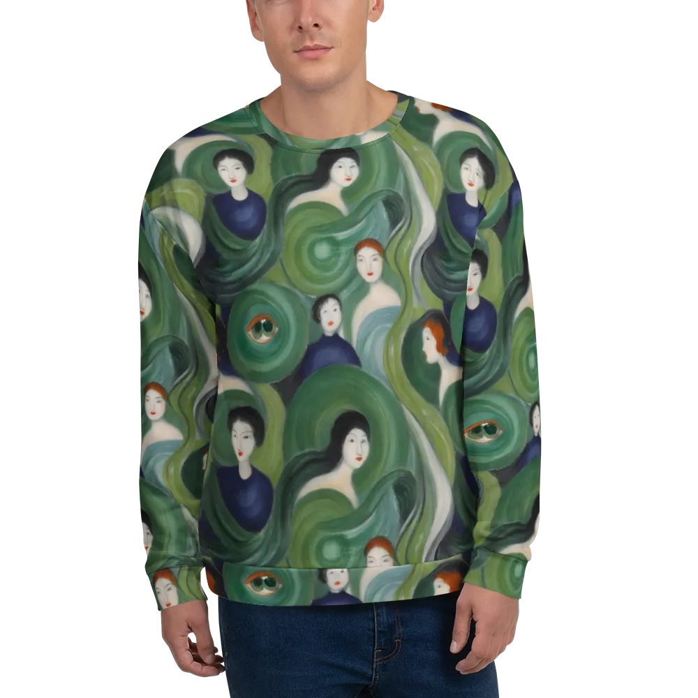 Emerald Reverie on Sweatshirt — Front