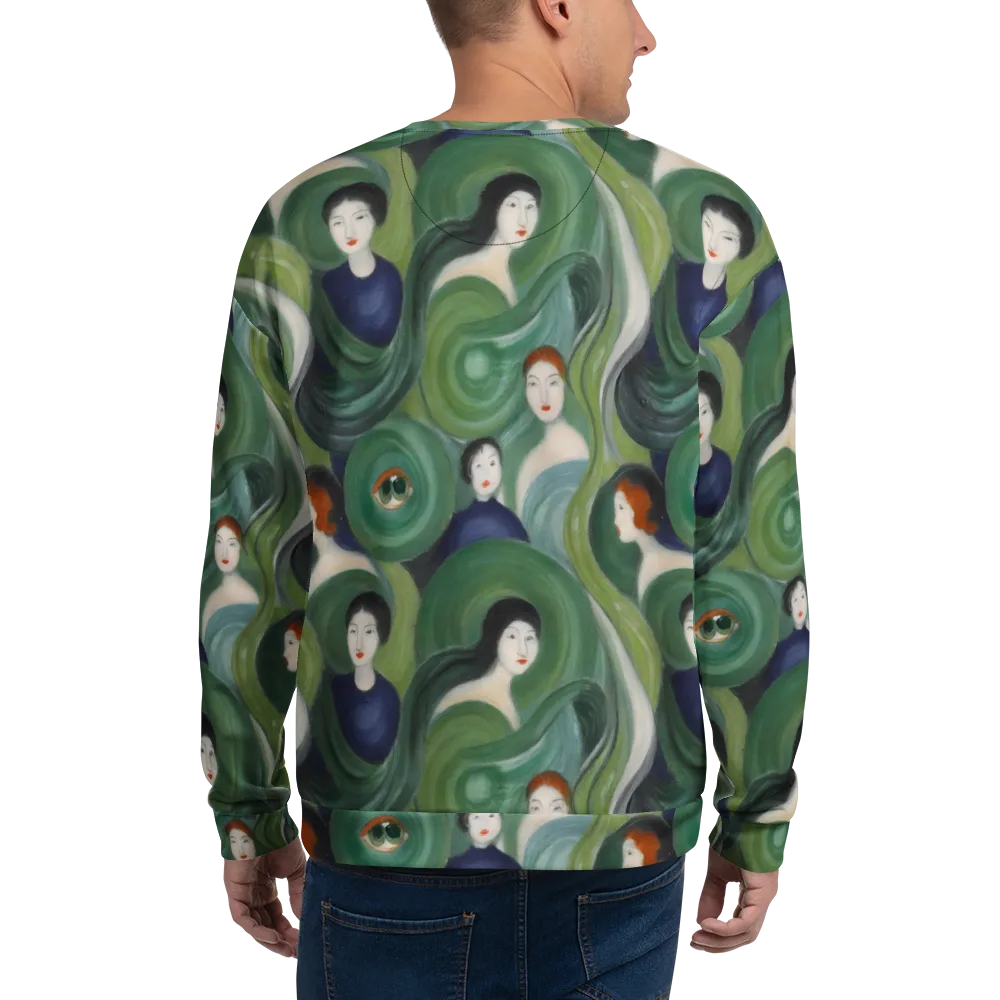 Emerald Reverie on Sweatshirt — Back