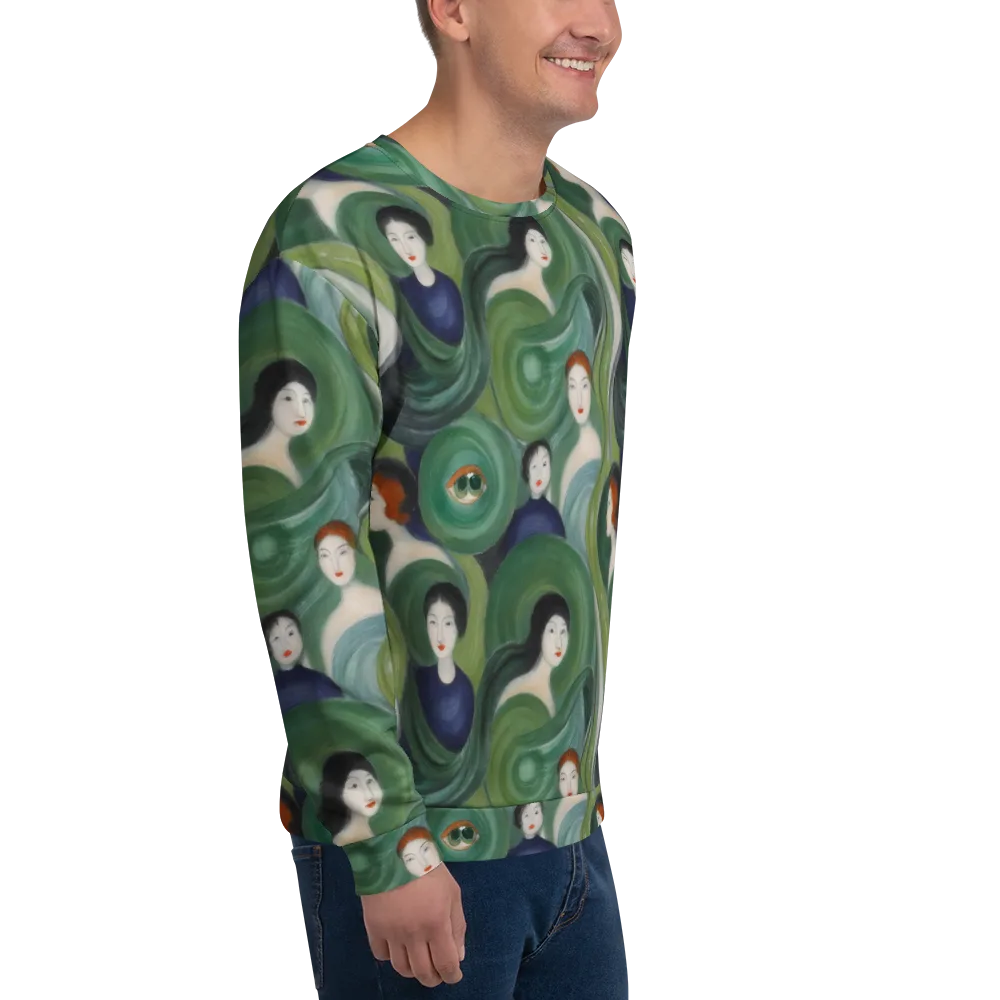 Emerald Reverie on Sweatshirt — Right Front