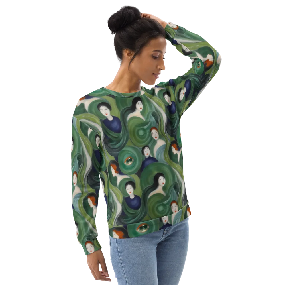 Emerald Reverie on Sweatshirt — Right Front