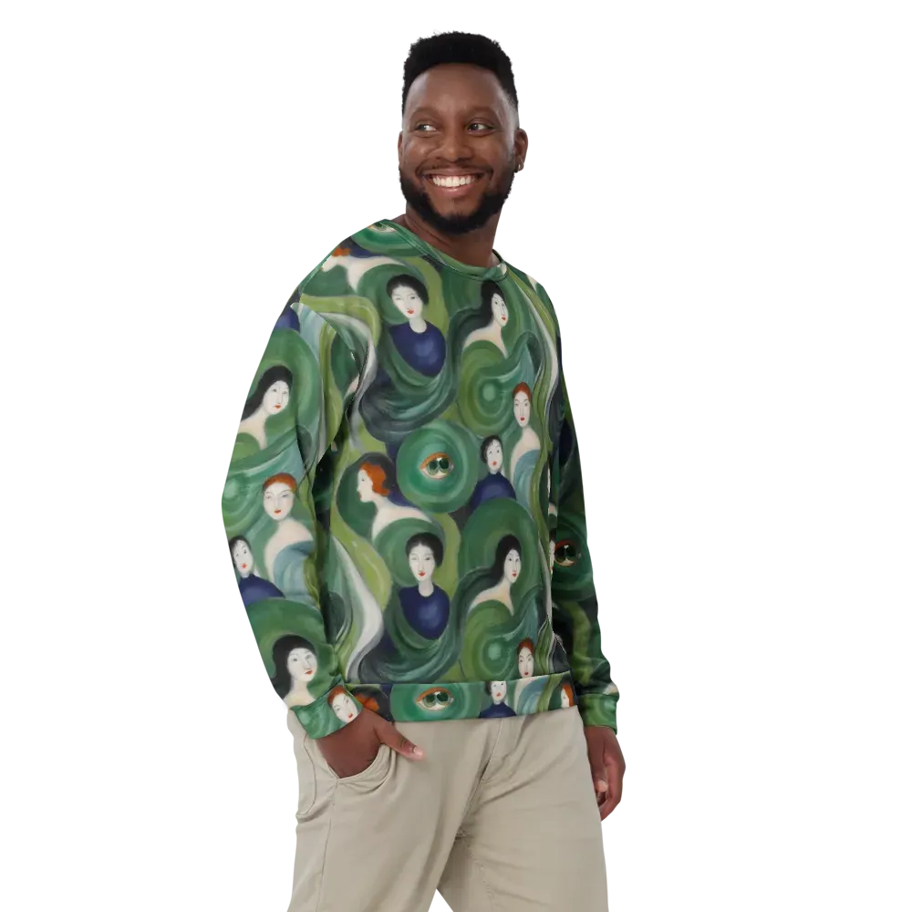 Emerald Reverie on Sweatshirt — Front