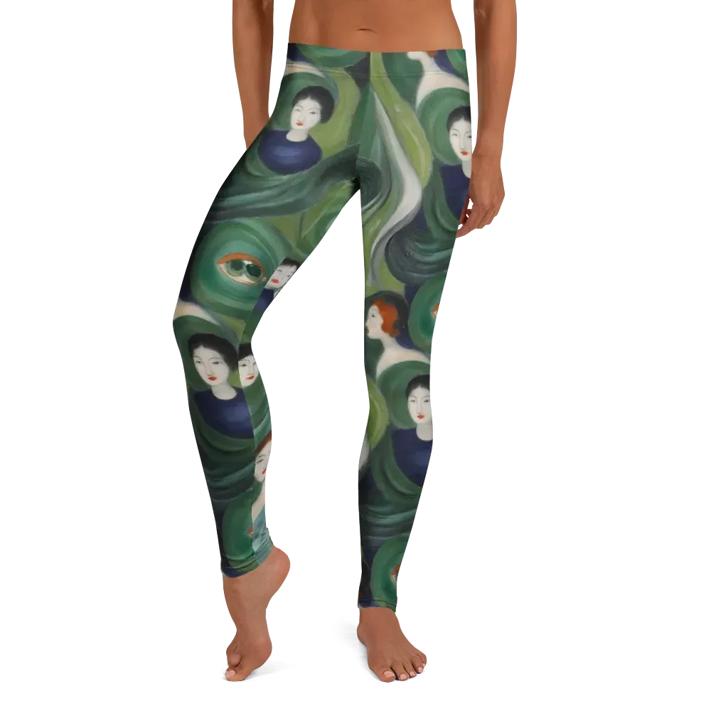 Emerald Reverie on Leggings — Front