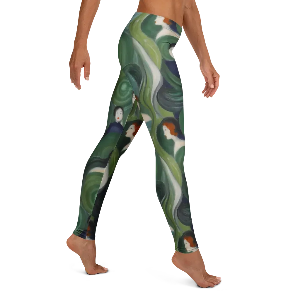 Emerald Reverie on Leggings — Right