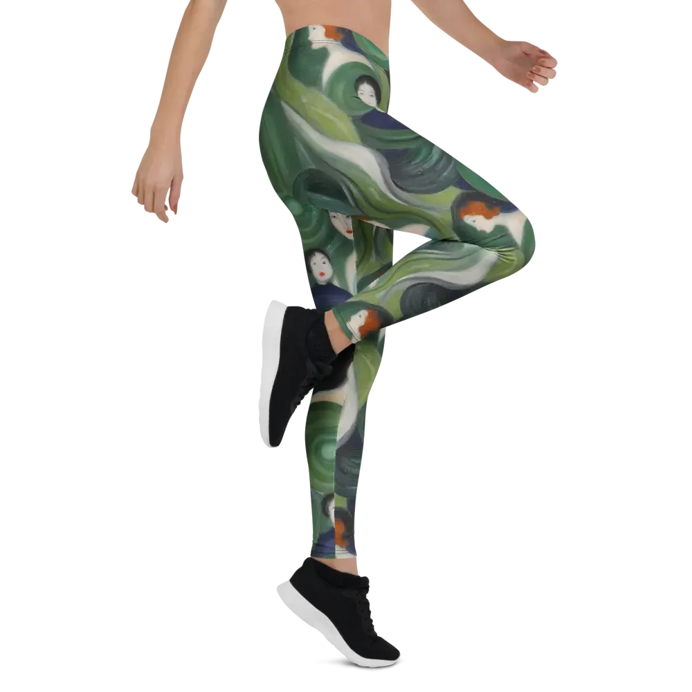 Emerald Reverie on Leggings — Right