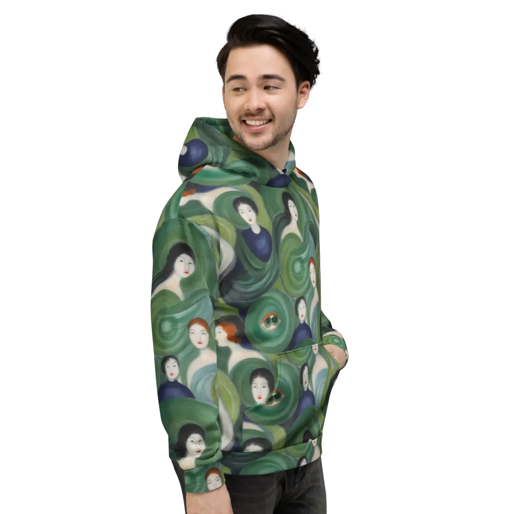 Emerald Reverie on Hoodie — Right
