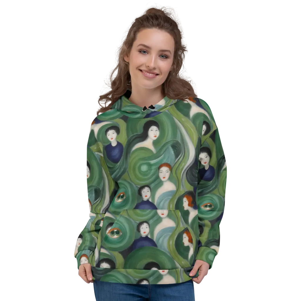 Emerald Reverie on Hoodie — Front