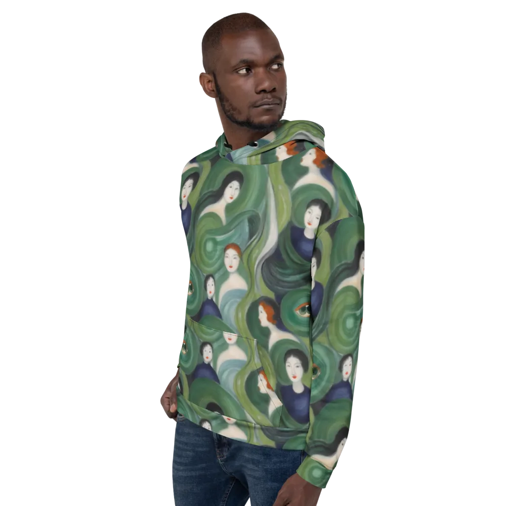 Emerald Reverie on Hoodie — Left