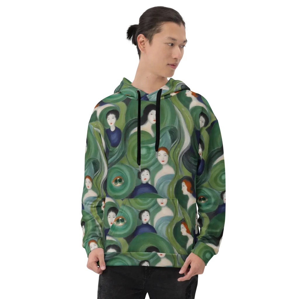 Emerald Reverie on Hoodie — Front