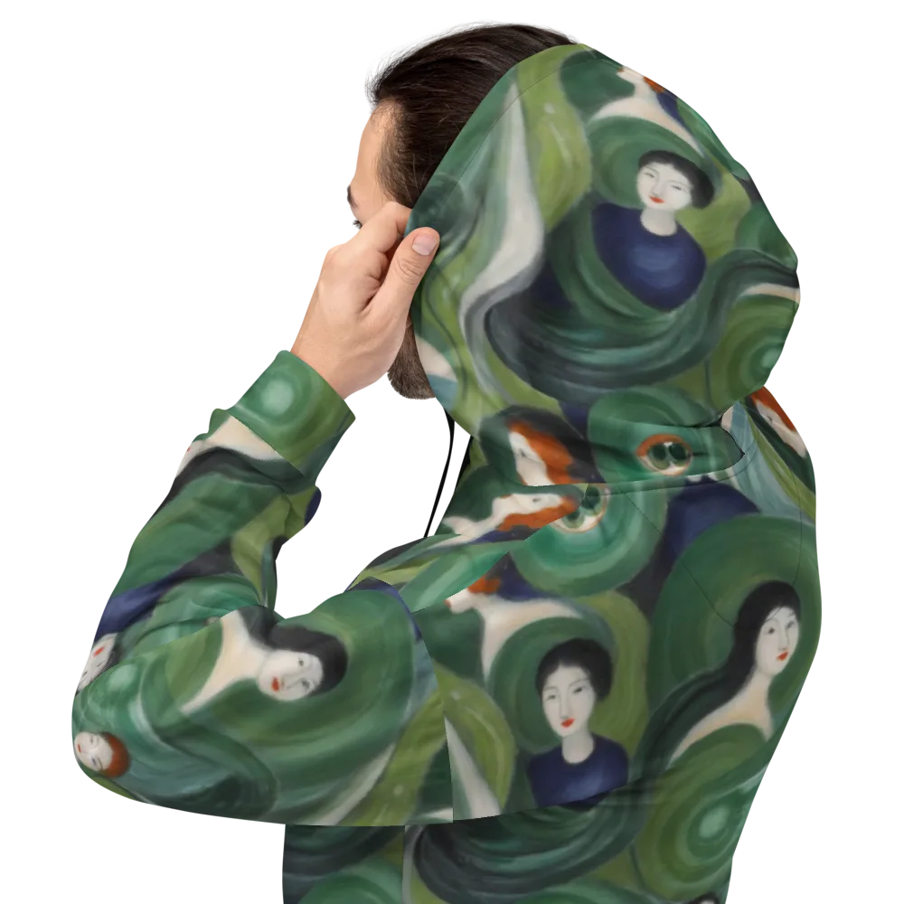 Emerald Reverie on Hoodie — Back