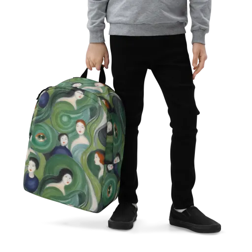Emerald Reverie on a Minimalist Backpack