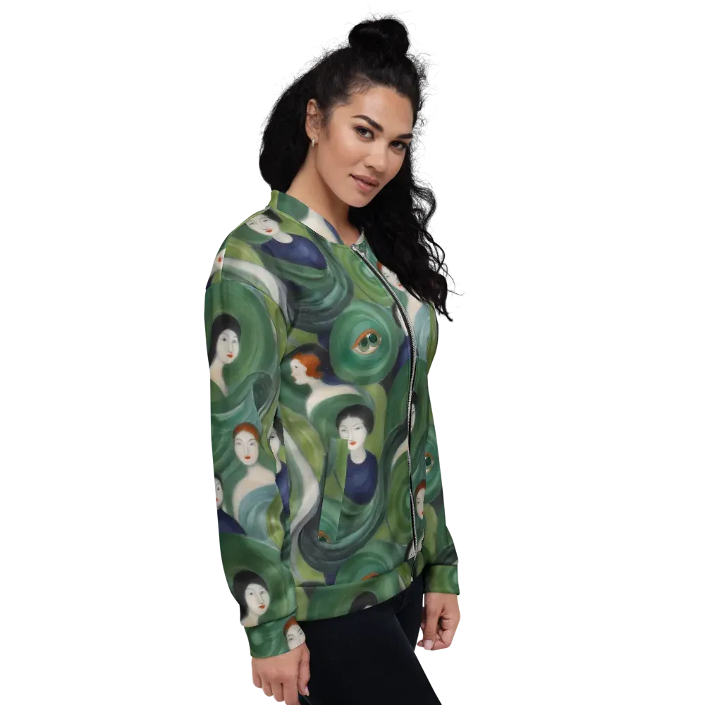Emerald Reverie on Bomber Jacket — Right