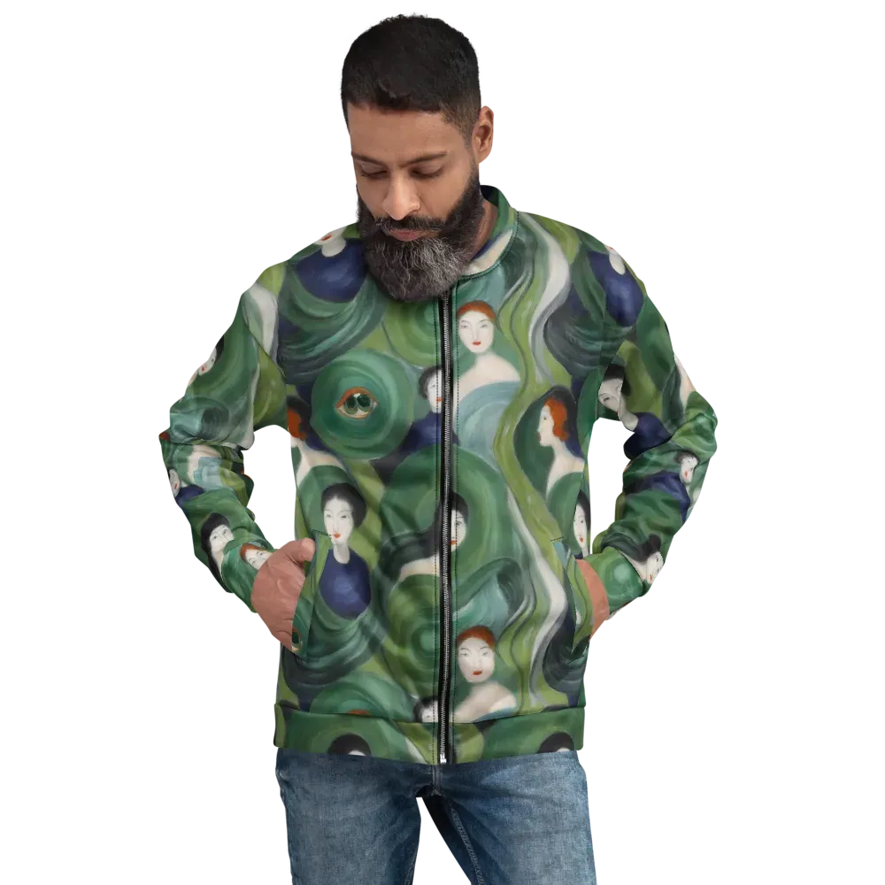 Emerald Reverie on Bomber Jacket — Front
